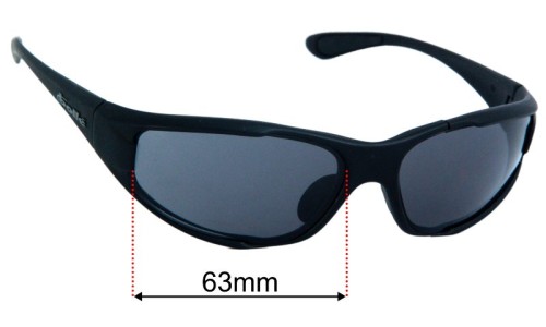 Verres De Remplacement Polarisés Bolle Habu 59mm - Pour Lunettes De Soleil - Noirs - Neufs